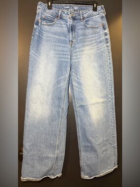 Old Navy Light Blue High-Rise Wide Leg Jeans